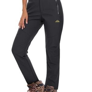 MAGCOMSEN Women's Fleece Lined Ski Pants